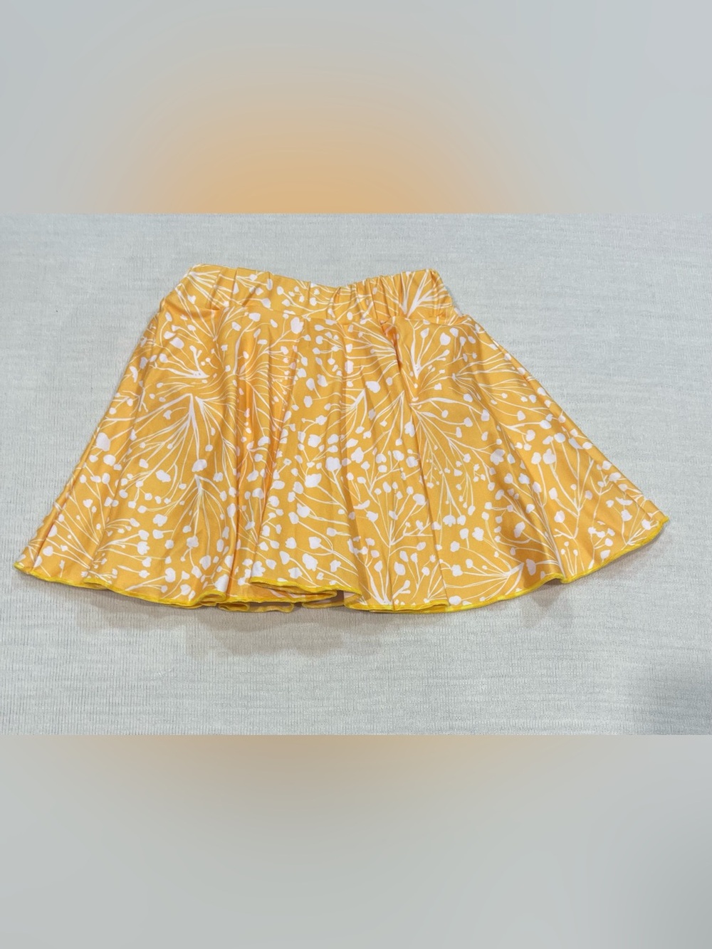 Little Bird by Jools Oliver Girls Yellow Floral Skort Mini Skirt Size 12-18M NWO